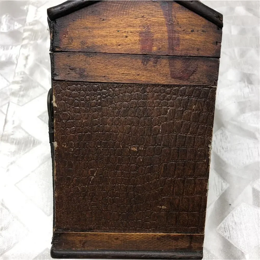 Vintage Style Wooden Clock Box